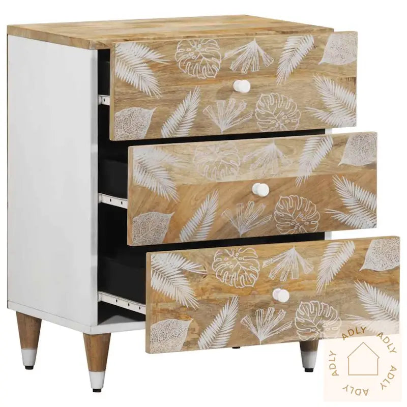 Nattbord 50X33X60 Cm Heltre Mango