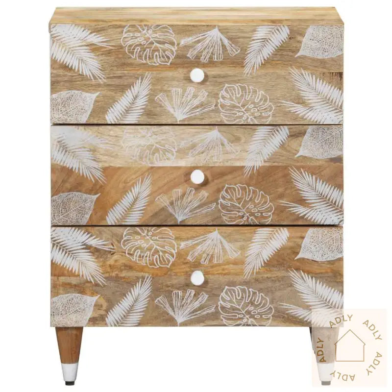 Nattbord 50X33X60 Cm Heltre Mango