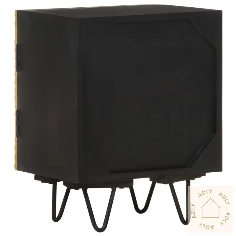 Nattbord Med Messingfront 40X30X50 Cm Heltre Mango