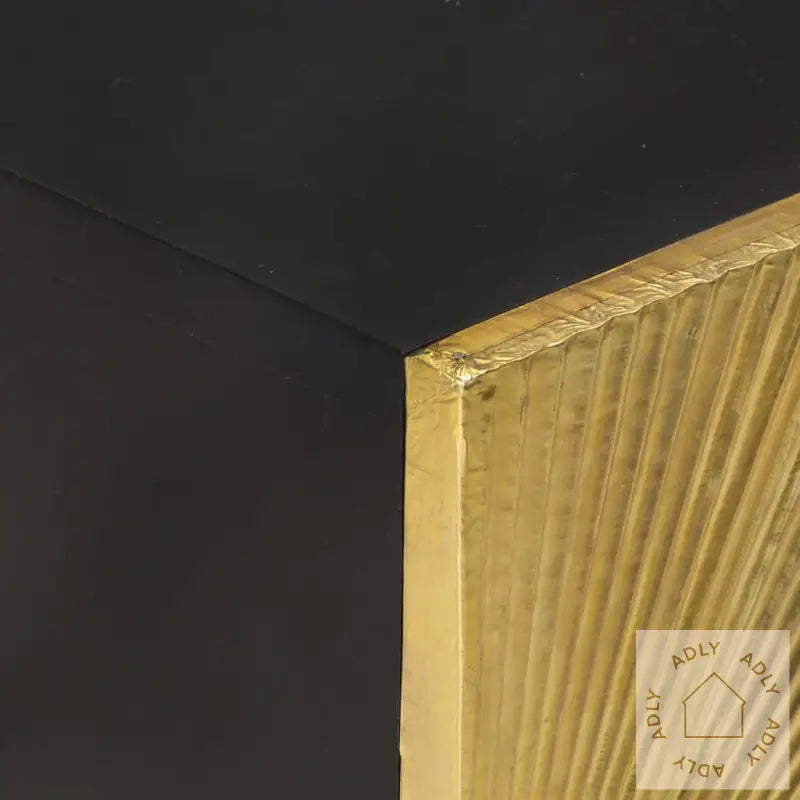 Nattbord Med Messingfront 40X30X50 Cm Heltre Mango