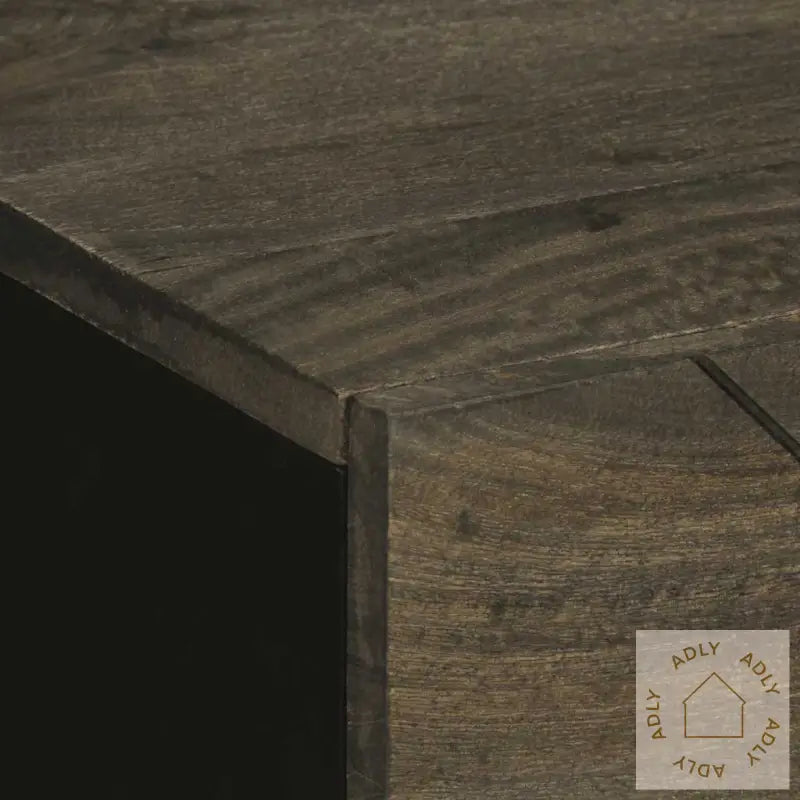 Nattbord Svart 50X33X62 Cm Heltre Mango