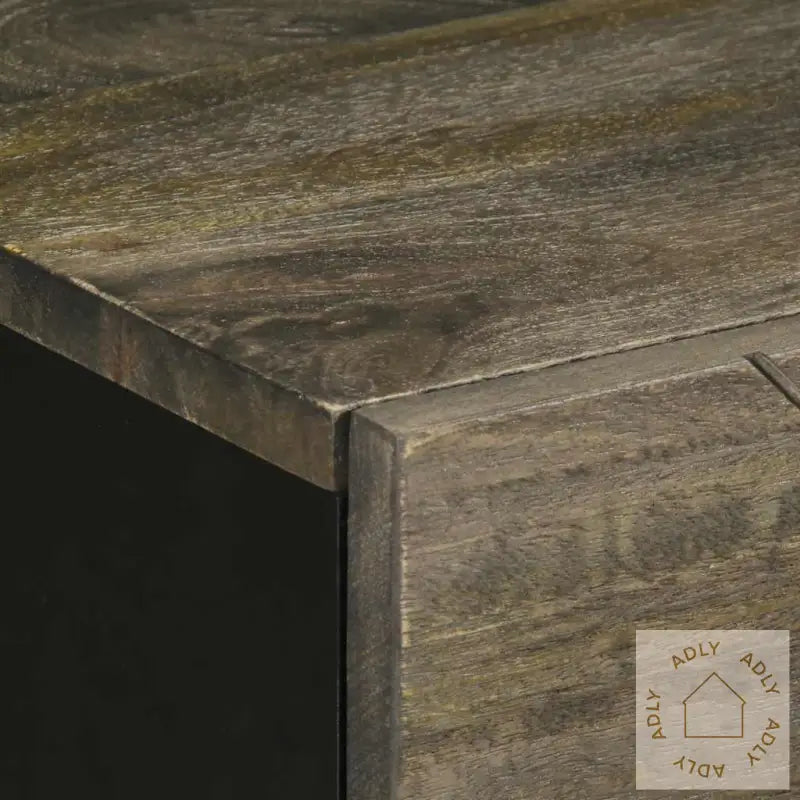 Nattbord Svart 50X33X60 Cm Heltre Mango