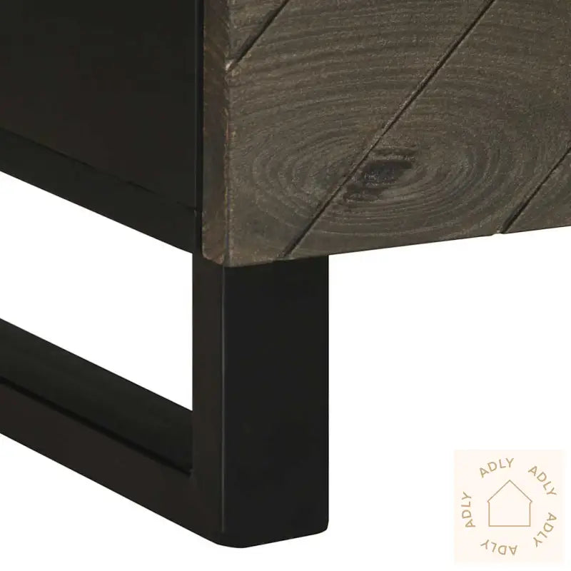 Nattbord 2 Stk Svart 40X33X46 Cm Heltre Mango