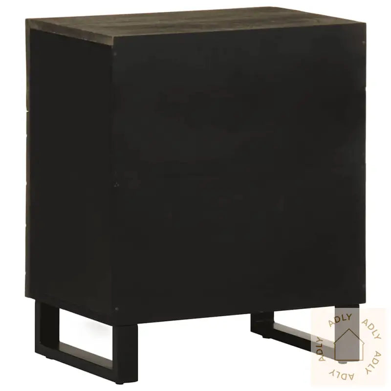 Nattbord Svart 50X33X60 Cm Heltre Mango