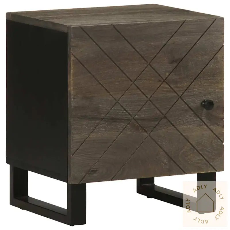 Nattbord 2 Stk Svart 40X33X46 Cm Heltre Mango