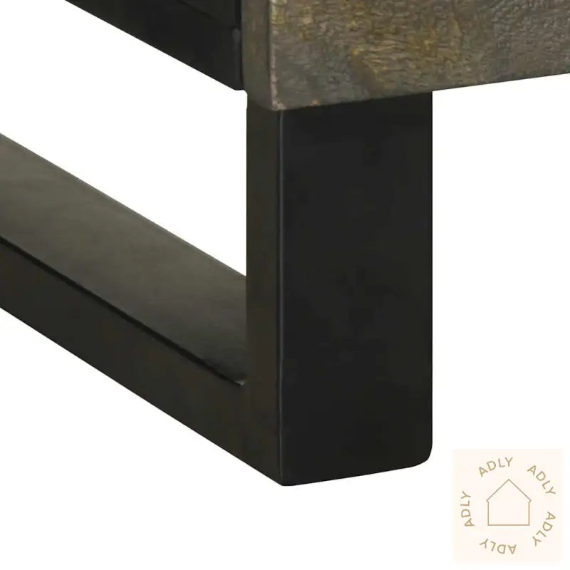 Nattbord Svart 50X33X62 Cm Heltre Mango