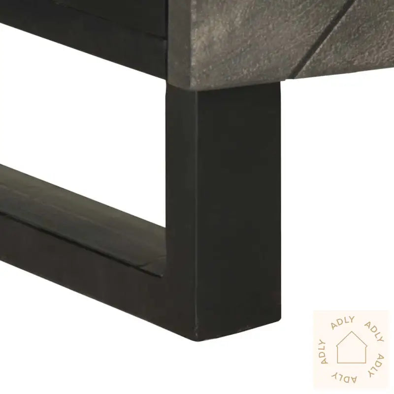 Nattbord Svart 50X33X60 Cm Heltre Mango
