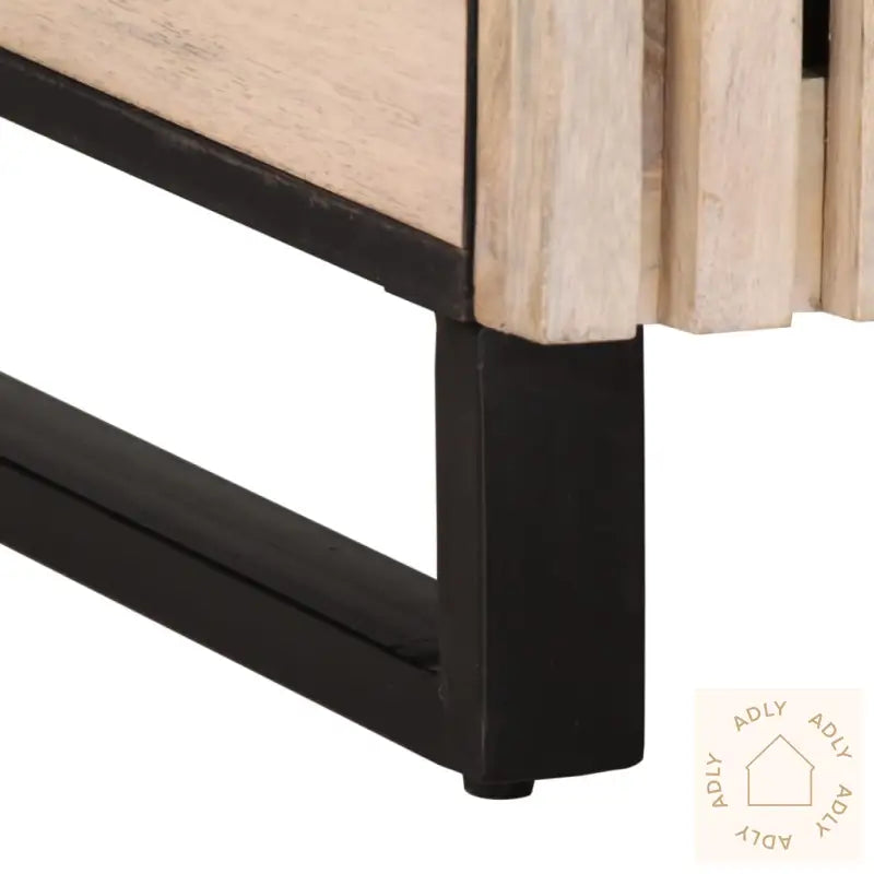 Nattbord Hvit 50X34X60 Cm Heltre Mango