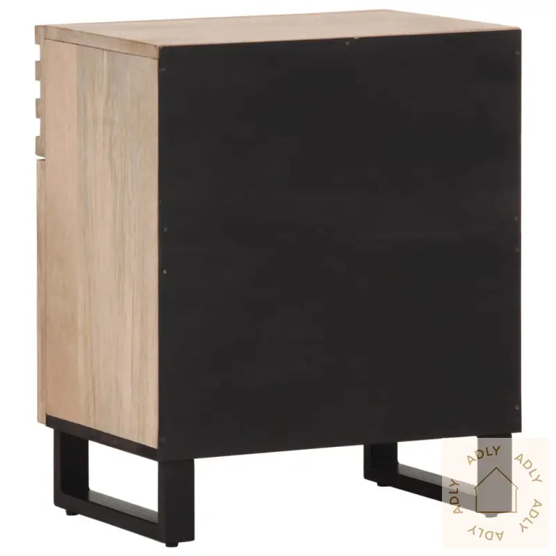 Nattbord Hvit 50X34X60 Cm Heltre Mango