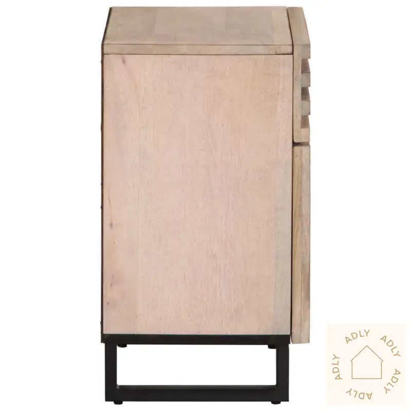 Nattbord Hvit 50X34X60 Cm Heltre Mango