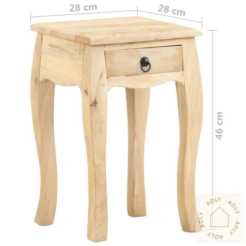 Nattbord 28X28X46 Cm Heltre Mango