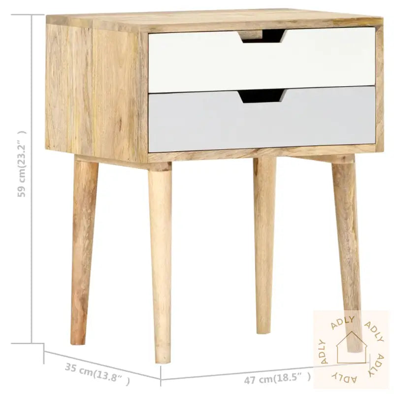 Nattbord 47X35X59 Cm Heltre Mango