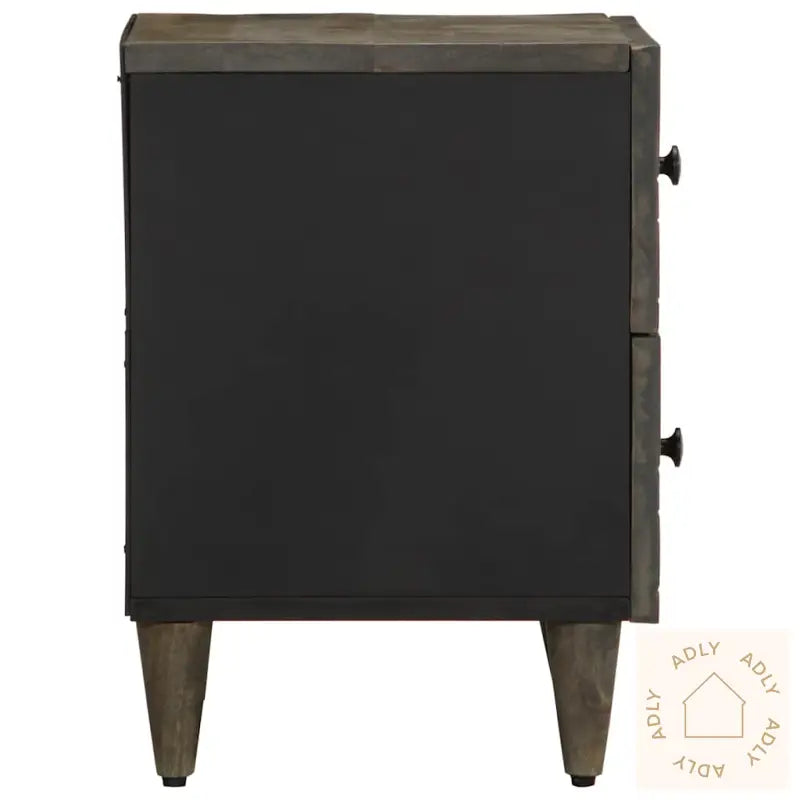 Nattbord 2 Stk Lysegrå 40X33X46 Cm Heltre Mango
