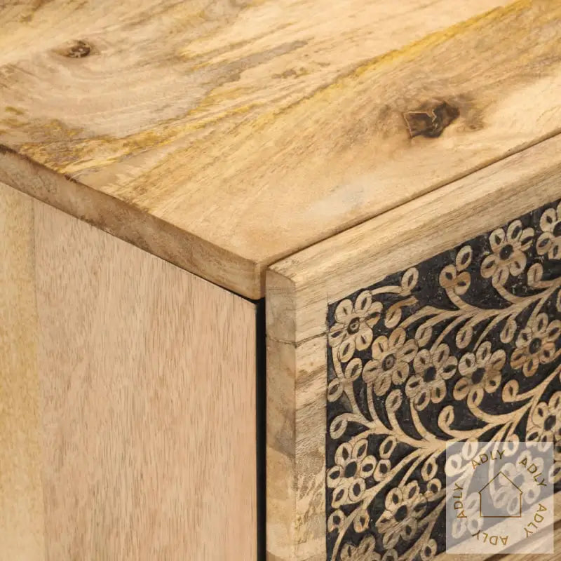 Nattbord 50X33X60 Cm Heltre Mango