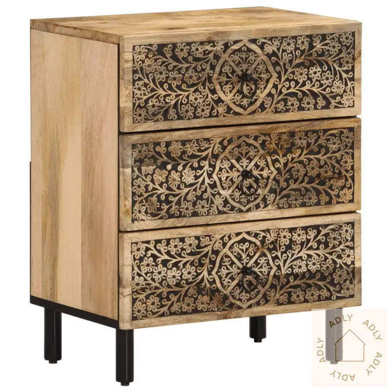 Nattbord 50X33X60 Cm Heltre Mango