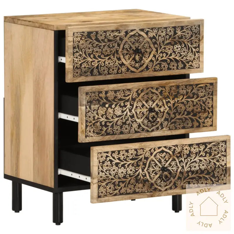 Nattbord 50X33X60 Cm Heltre Mango