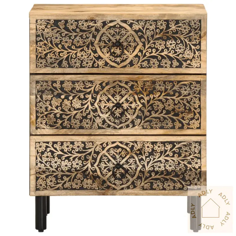 Nattbord 50X33X60 Cm Heltre Mango
