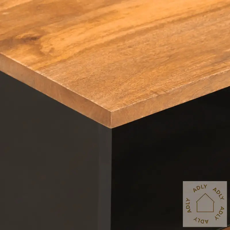 Nattbord 2 Stk Brun Og Svart Heltre Mango