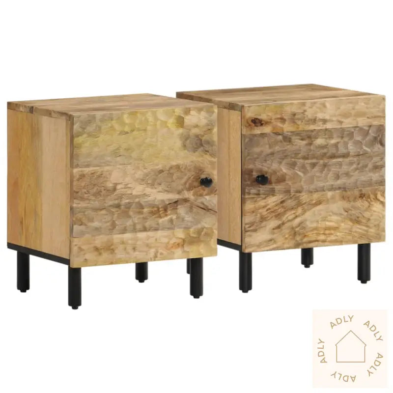 Nattbord 2 Stk 40X33X46 Cm Heltre Mango