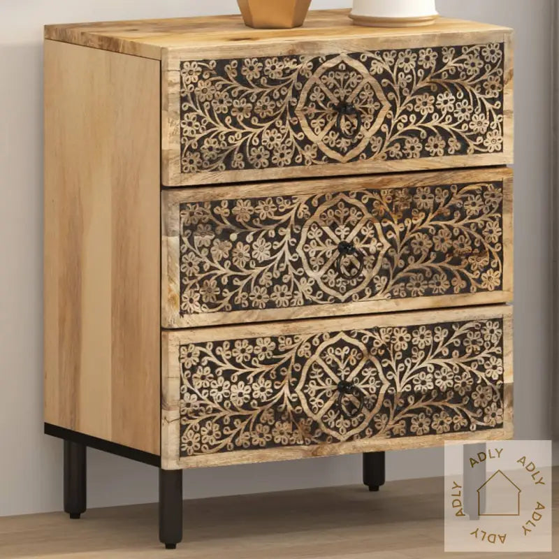 Nattbord 50X33X60 Cm Heltre Mango