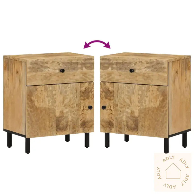 Nattbord 50X33X60 Cm Heltre Mango