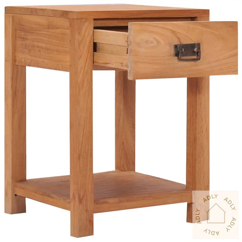 Nattbord 35X35X50 Cm Heltre Teak