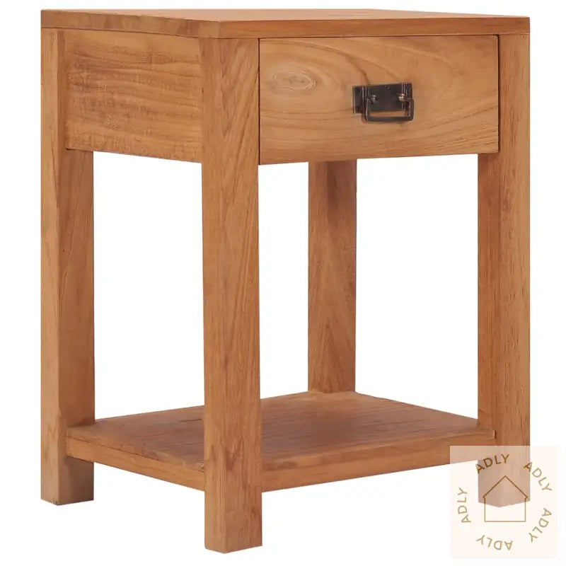 Nattbord 35X35X50 Cm Heltre Teak