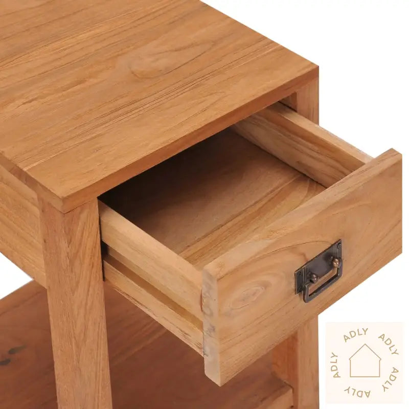 Nattbord 35X35X50 Cm Heltre Teak