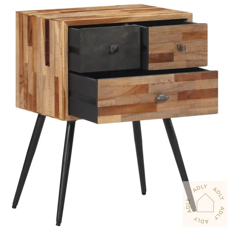 Nattbord 47X31,5X60 Cm Heltre Teak