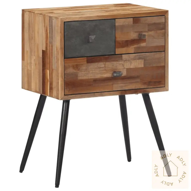 Nattbord 47X31,5X60 Cm Heltre Teak
