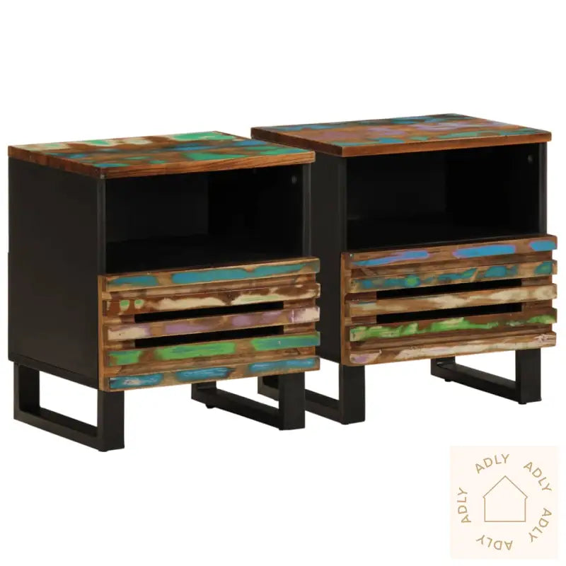 Nattbord 2 Stk 40X34X46 Cm Gjenvunnet Heltre