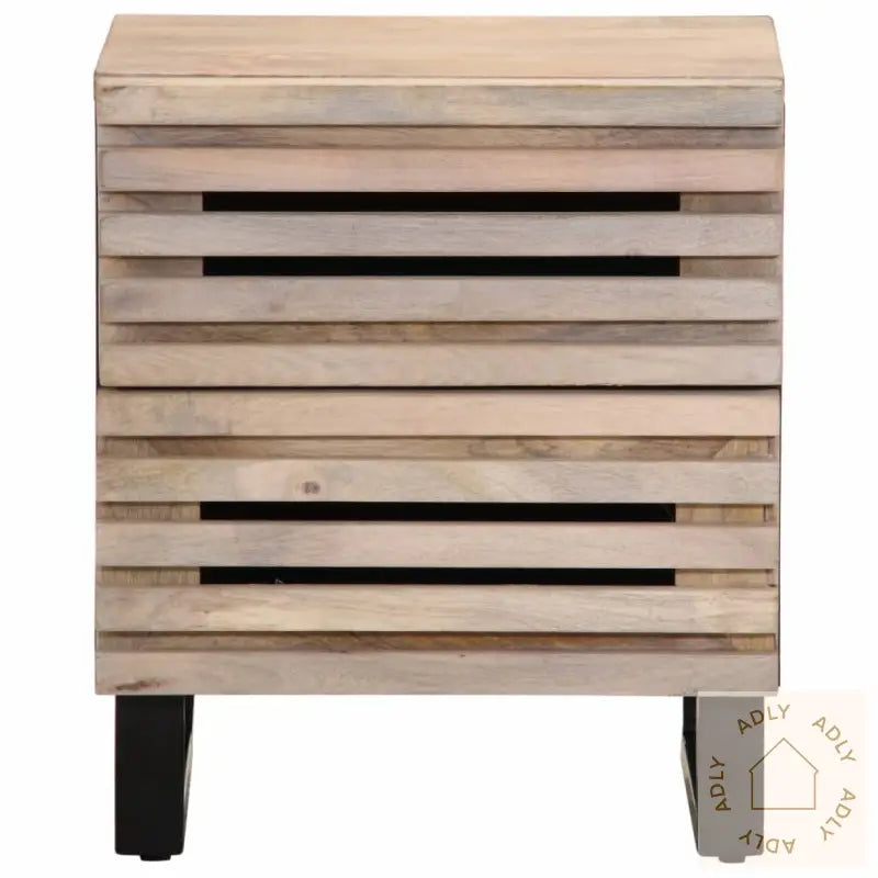 Nattbord 2 Stk 40X34X46 Cm Heltre Bleket Mango