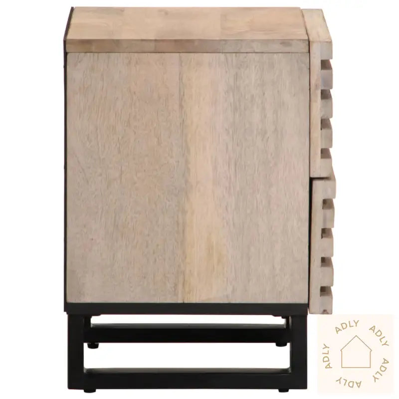 Nattbord 2 Stk 40X34X46 Cm Heltre Bleket Mango