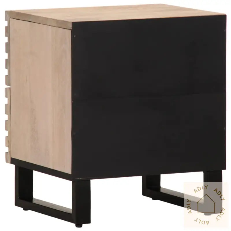 Nattbord 2 Stk 40X34X46 Cm Heltre Bleket Mango