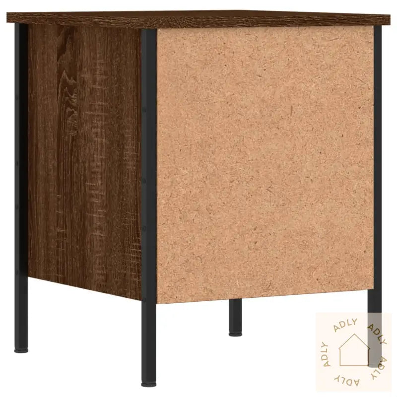 Nattbord 2 Stk Brun Eik 40X42X50 Cm Konstruert Tre