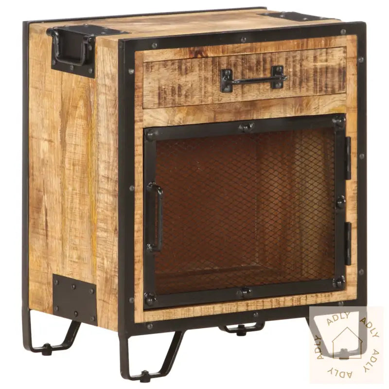 Nattbord 43X30X51 Cm Grov Heltre Mango