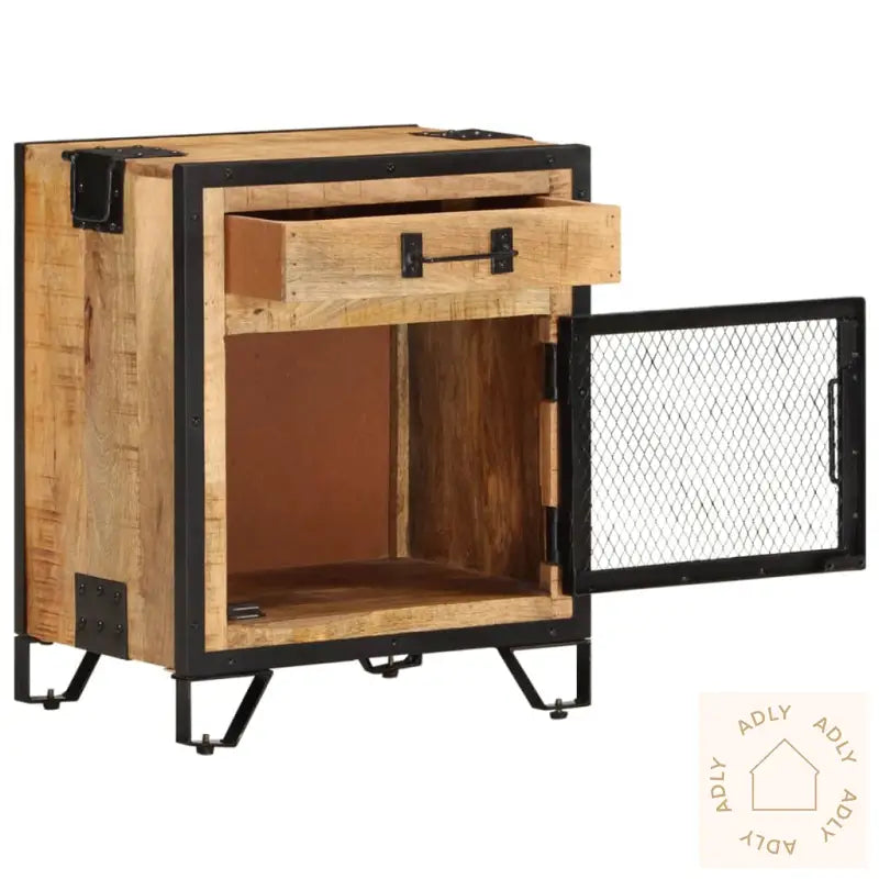 Nattbord 43X30X51 Cm Grov Heltre Mango