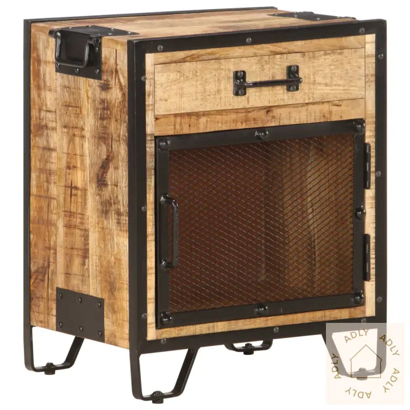 Nattbord 43X30X51 Cm Grov Heltre Mango