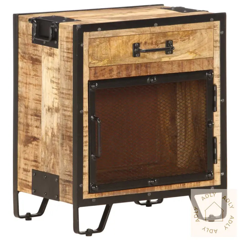 Nattbord 43X30X51 Cm Grov Heltre Mango