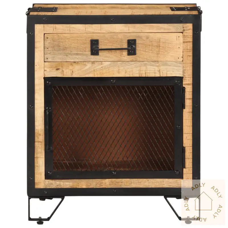 Nattbord 43X30X51 Cm Grov Heltre Mango