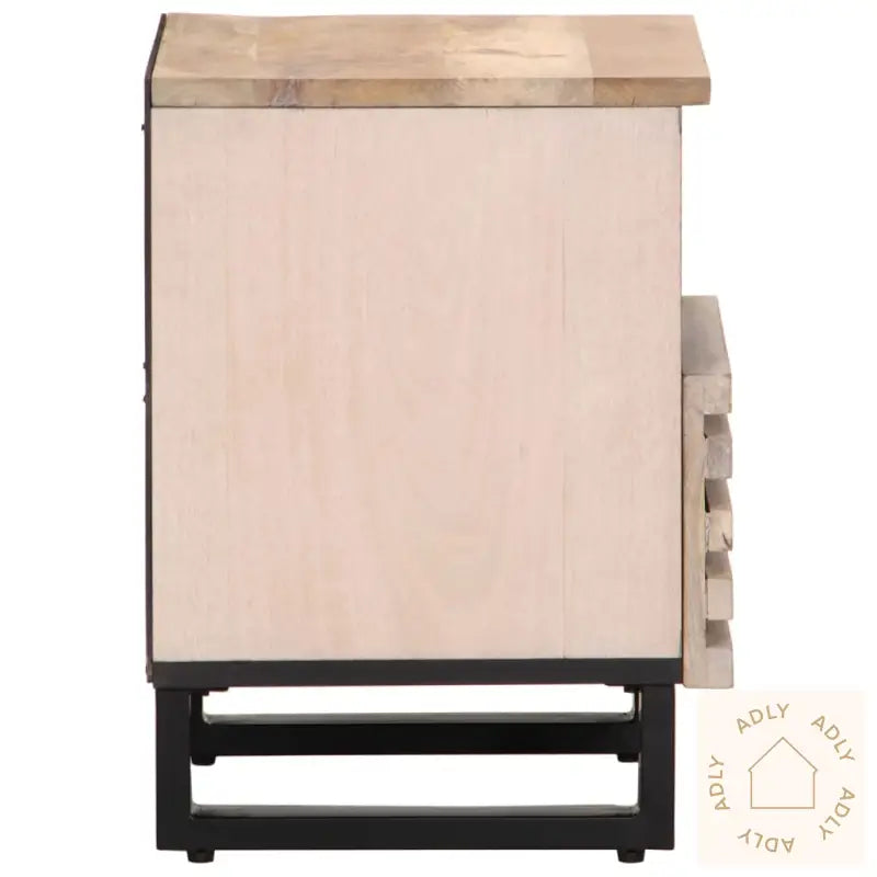 Nattbord 40X34X46 Cm Heltre Bleket Mango