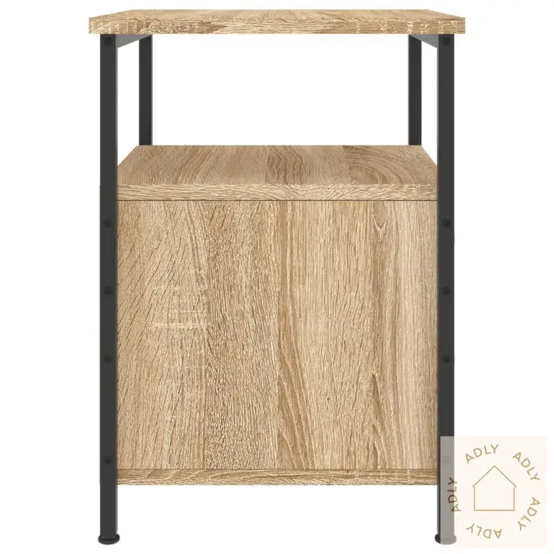 Nattbord 2 Stk Sonoma Eik 34X35,5X50 Cm Konstruert Tre