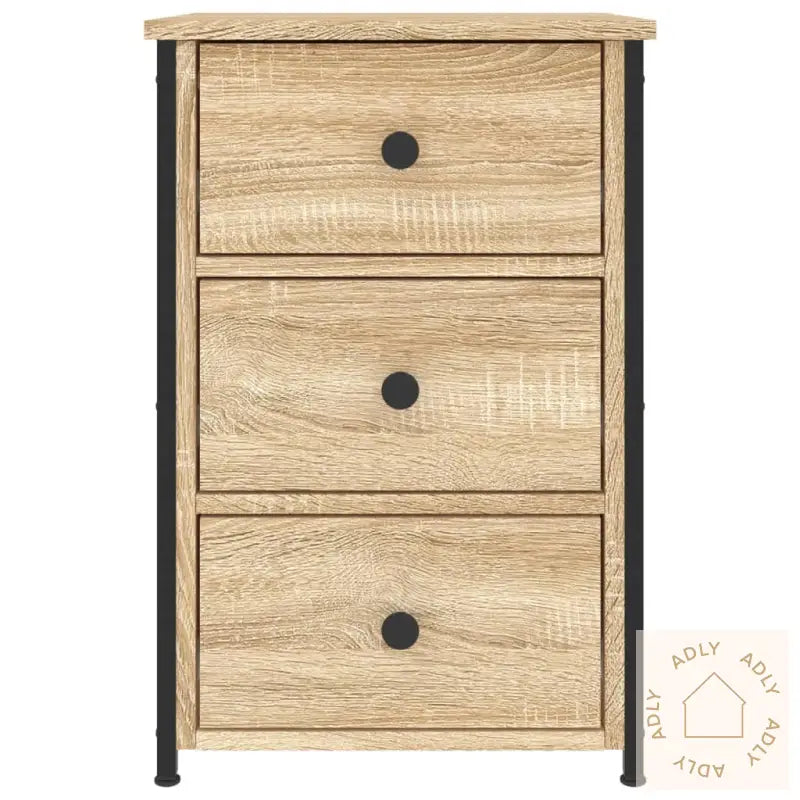 Nattbord 2 Stk Sonoma Eik 40X36X60 Cm Konstruert Tre