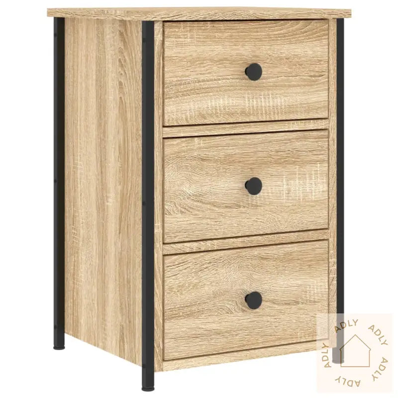 Nattbord 2 Stk Sonoma Eik 40X36X60 Cm Konstruert Tre