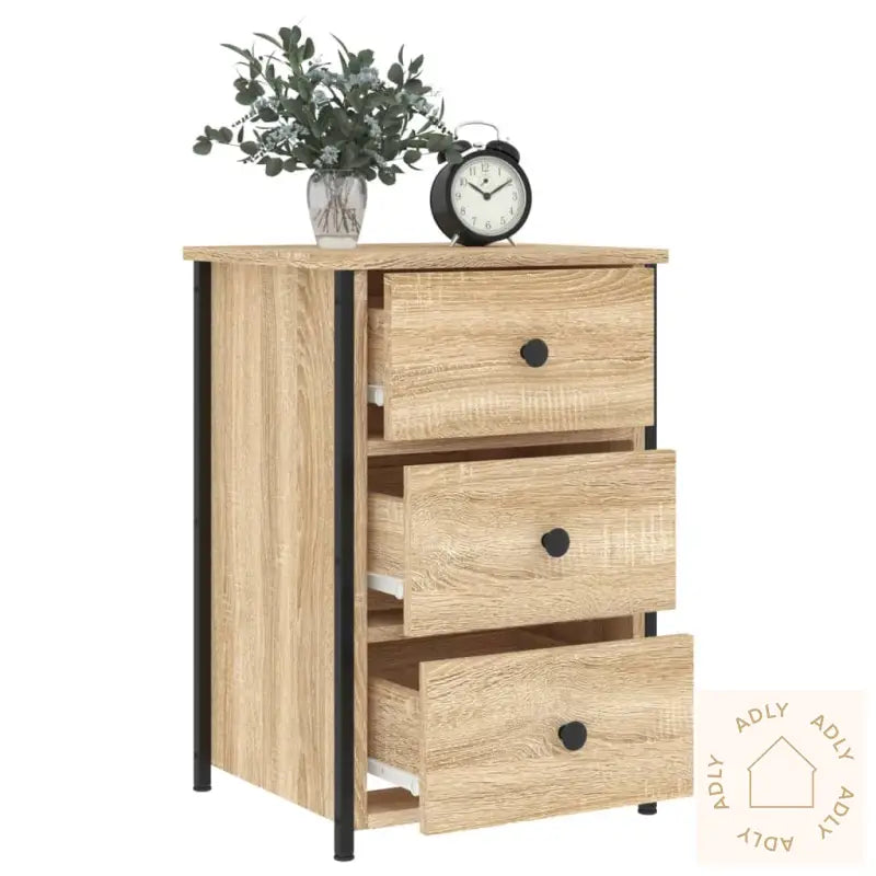 Nattbord Sonoma Eik 40X36X60 Cm Konstruert Tre