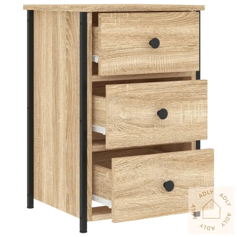 Nattbord Sonoma Eik 40X36X60 Cm Konstruert Tre