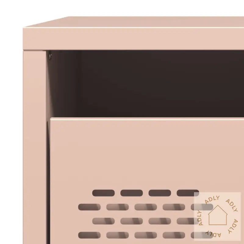 Nattbord 2 Stk Rosa 35X39X43,5 Cm Stål