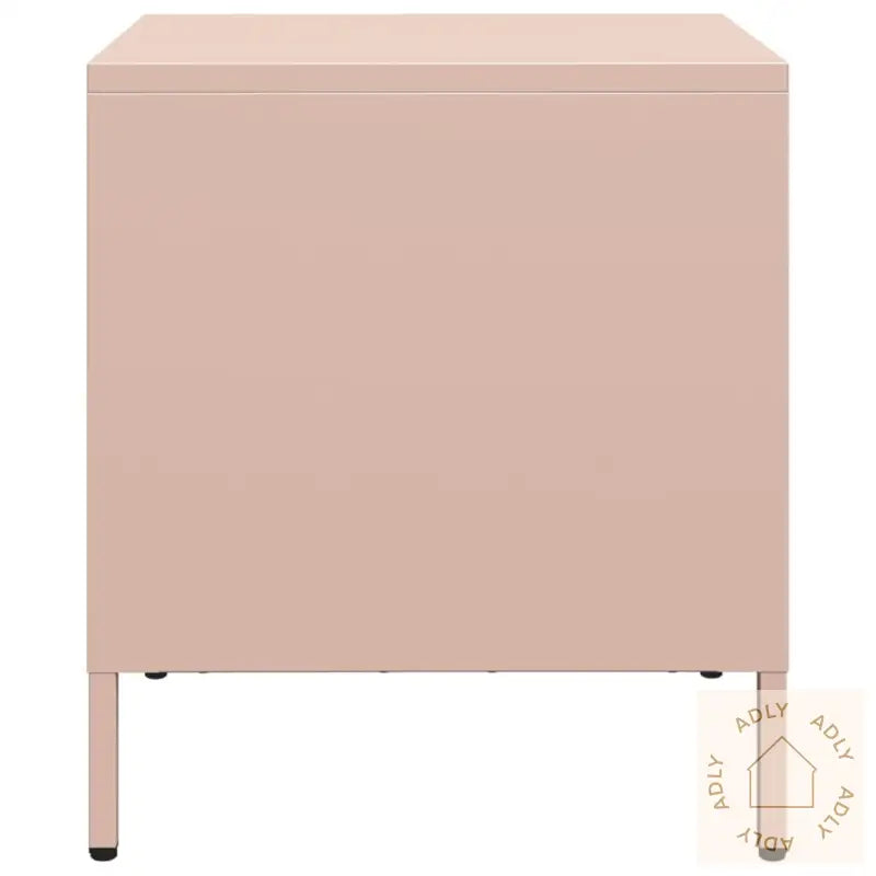 Nattbord 2 Stk Rosa 35X39X43,5 Cm Stål