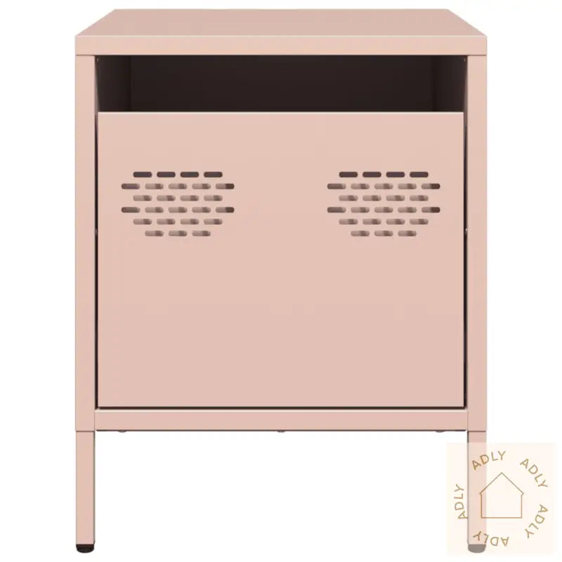 Nattbord 2 Stk Rosa 35X39X43,5 Cm Stål