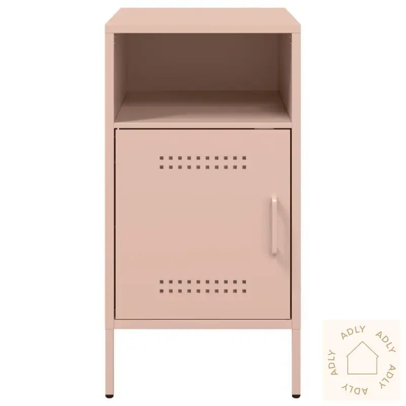 Nattbord 2 Stk Rosa 36X39X68 Cm Stål